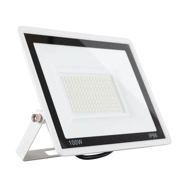 Foco Proyector LED 100W 8.000Lm 6000ºK IP66 Regulable 60,000H Acabado Blanco