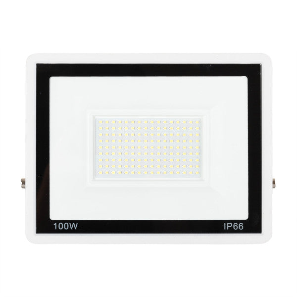 Foco Proyector LED 100W 8.000Lm 6000ºK IP66 Regulable 60,000H Acabado Blanco