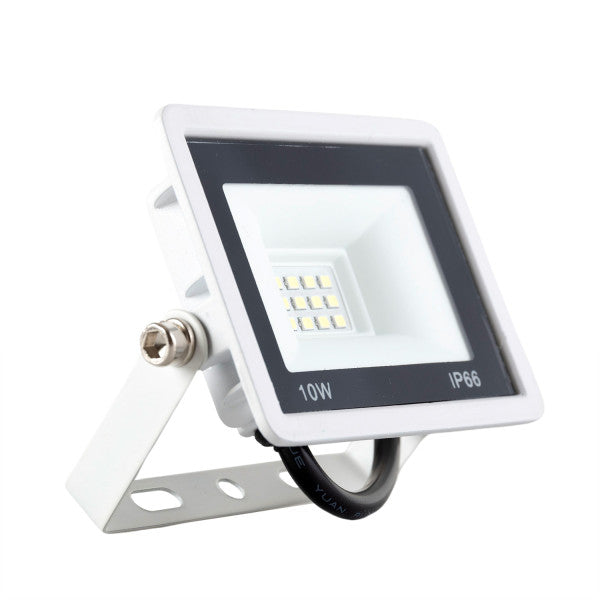 Foco Proyector LED 10W 800Lm 6000ºK IP66 Regulable 60,000H Acabado Blanco