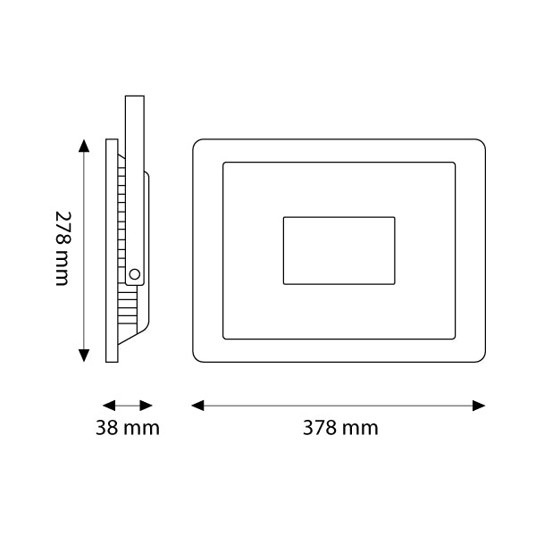 Foco Proyector LED 200W 24000Lm 6000ºK IP66 Regulable 60.000H