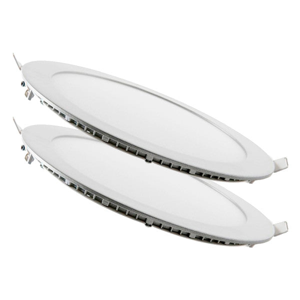 Pack 2 Placas LED 18W 1800Lm 6000ºK Circular 40.000H