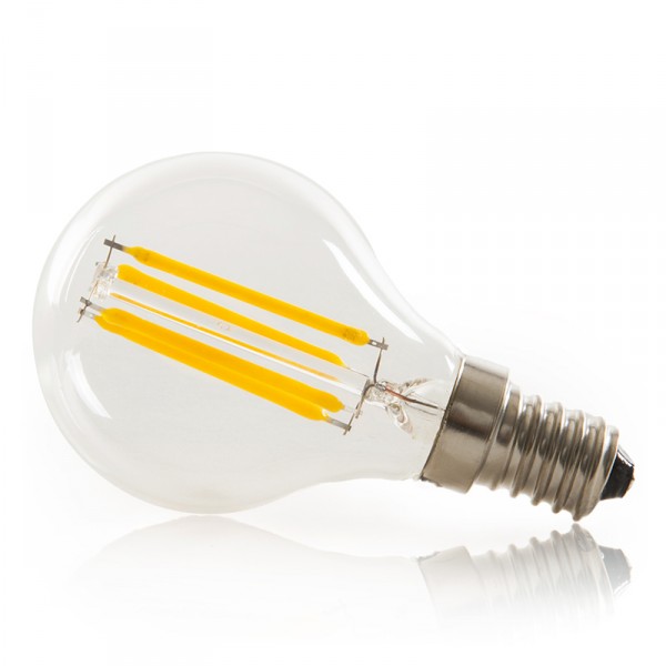 Bombilla LED E14 4W 288Lm 2000ºK Filamento G45 40.000H [WO-LF-G45-E14-4W-WW]