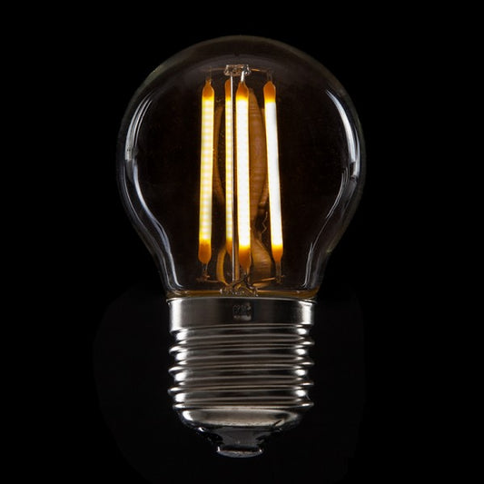 Bombilla LED E27 4W 288Lm 2000ºK Filamento G45 40.000H [HO-LF-G45-E27-4W-WW]