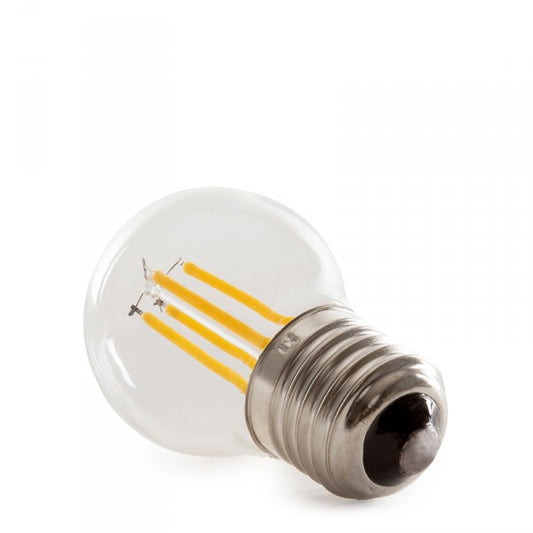 Bombilla LED E27 4W 288Lm 2000ºK Filamento G45 40.000H [HO-LF-G45-E27-4W-WW]