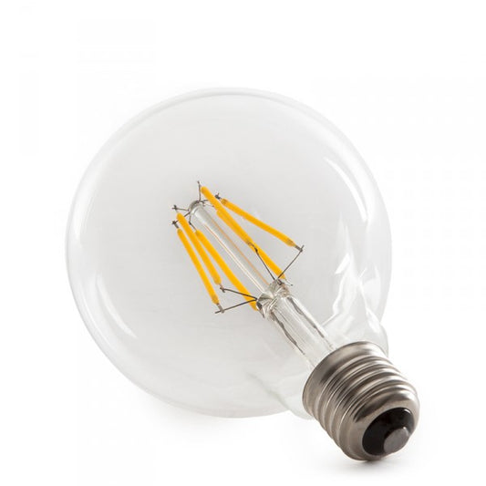 Bombilla LED E27 6W 432Lm 2000ºK Filamento G95 40.000H [HO-LF-G95-E27-6W-WW]